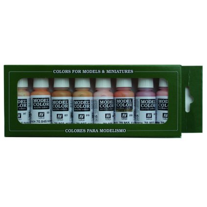 65641 vallejo model color 8 colors set 70124 face skin tones 8