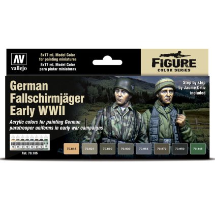 65653 vallejo model color 8 color set 70185 german fallschirmjager early wwii 8