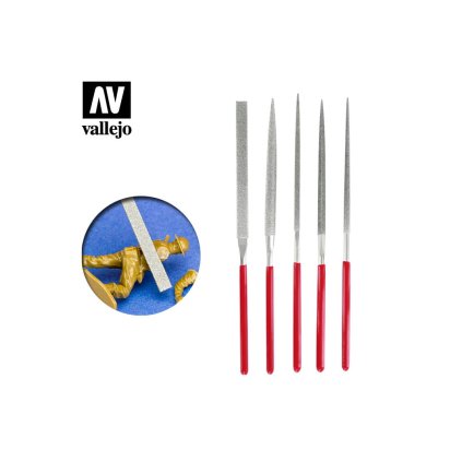65836 vallejo t03002 set 5ti diamantovych pilnicku