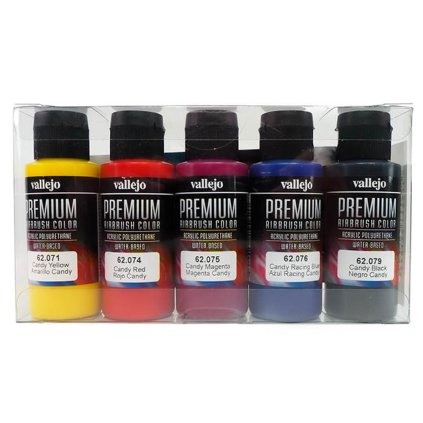 65995 vallejo premium color candy color set 5x60ml
