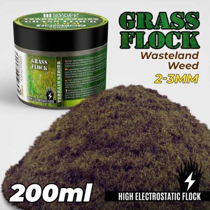 iarbă statică flock 2 3mm buruieni pustii 200 ml