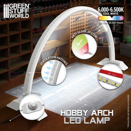 hobby arc led lampă alb estompat (2)
