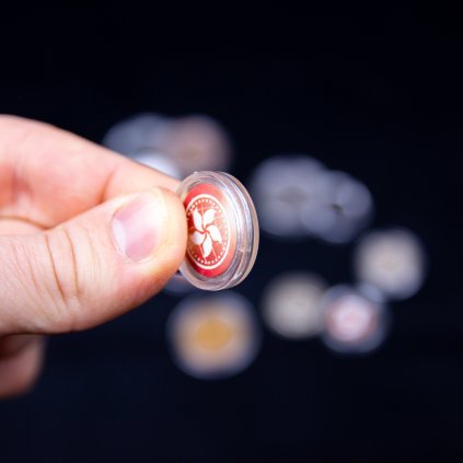 Husă din plastic pentru jetoane și monede (10 bucăți) (Mărime 19 mm)