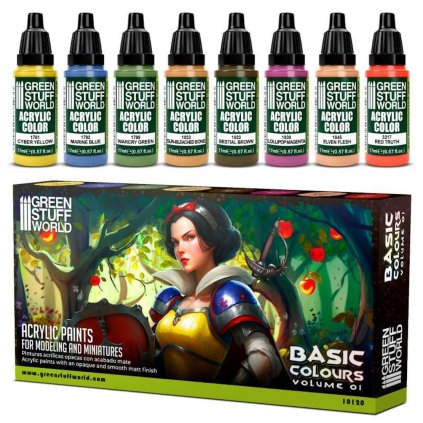 Set de vopsele - Basics 01 (Green Stuff World)