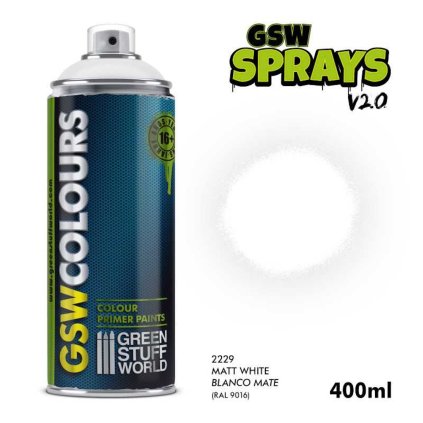 spray grund culoare alb mat 400ml