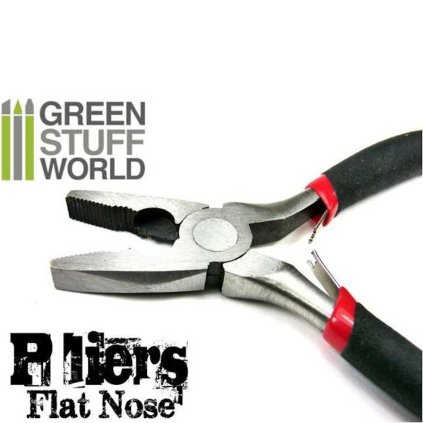 clește de precizie pentru hobby cu nas plat