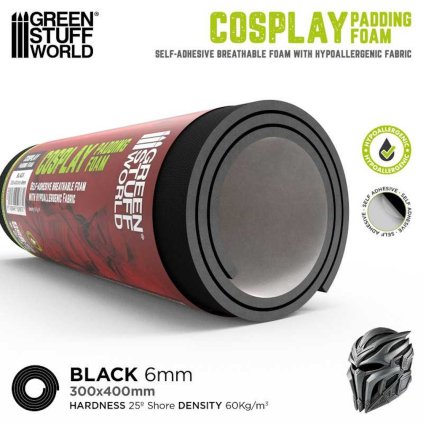 cosplay padding spuma cu tesatura 6mm