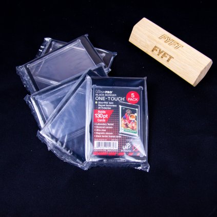 7250 uv one touch magnetic holder 130pt black 5 pack ultra pro