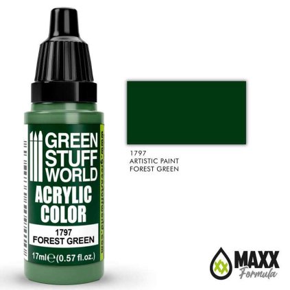 acrilic culoare verde pădure 11zon