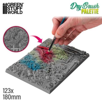 paletă de texturi drybrush