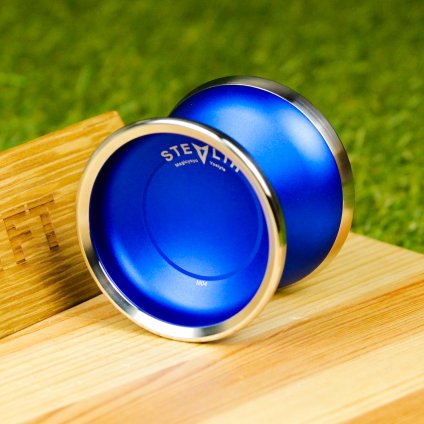 STEALTH-M04 - yoyo bimetalic (MagicYoyo) (Culoare Modré yoyo, stříbrné kraje)