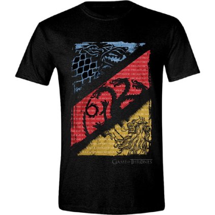 Tricou pentru bărbați DIAGONAL SIGILS/Negru/Mărime (M)