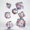 5237 1 classic rpg translucent blue red dice set 7 kostek