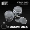 baze acrilice rotunde 25 mm transparent 11zon