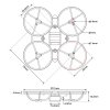 3609 ram air75 ii betafpv alb transparent