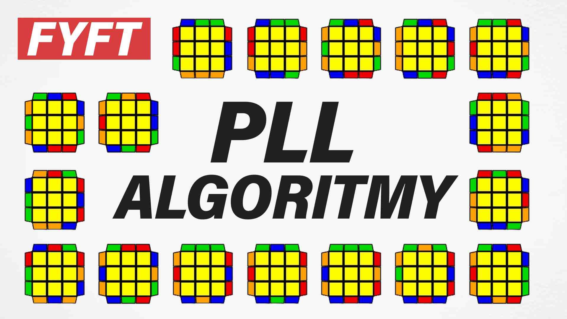 PLL algoritmy na Rubikovu kocku 3x3