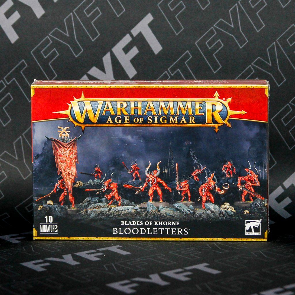 A bunch of quickly painted bloodletters and a Herald of