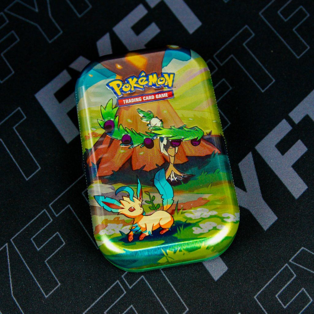 Pokémon TCG Mini Tin Vibrant Paldea - Arboliva & Leafeon - 2 Boosters + Autocollants