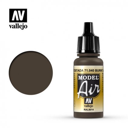 Vallejo Model Air 71040 Burnt Umber 17ml