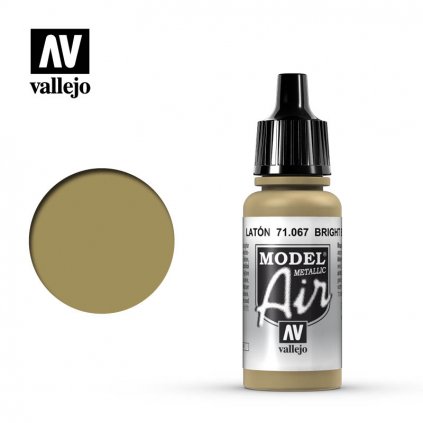 Vallejo Model Air 71067 Bright Brass 17ml