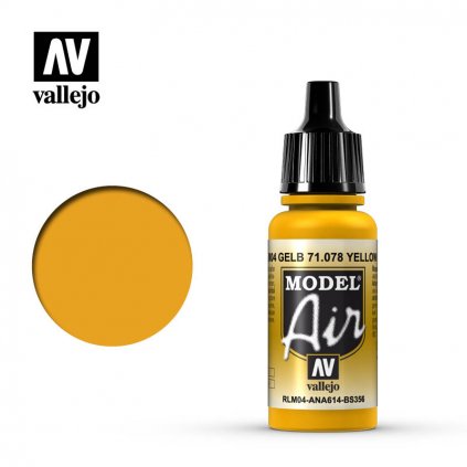Vallejo Model Air 71078 Yellow RLM04 17ml
