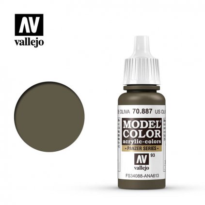 Vallejo Model Color 70887 US Olive Drab 17ml