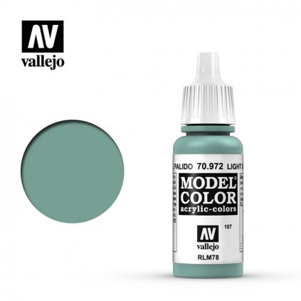 Vallejo Model Color 70972 Light Green Blue 17ml
