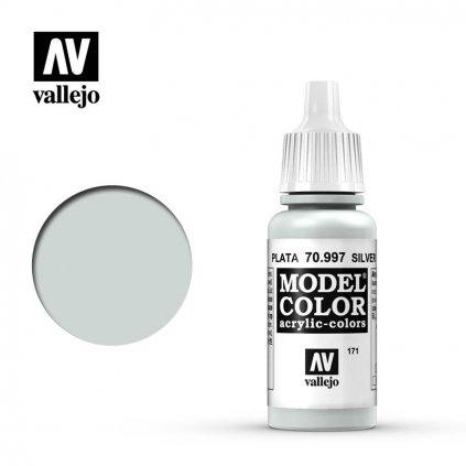 Vallejo Model Color 70997 Silver 17ml