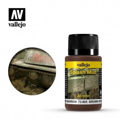 56537 1 vallejo weathering effects 73805 brown splash 40ml