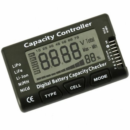 Merač napätia LiPo batérie s displejom - Voltmeter