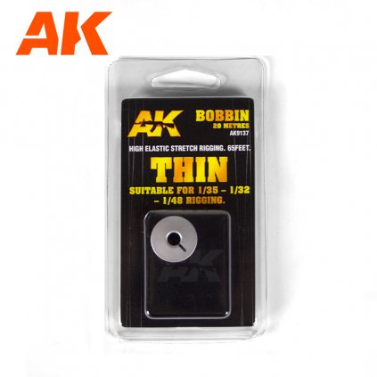 Elastic Rigging Bobbin Thin AK9137 - 20m (AK Interactive)