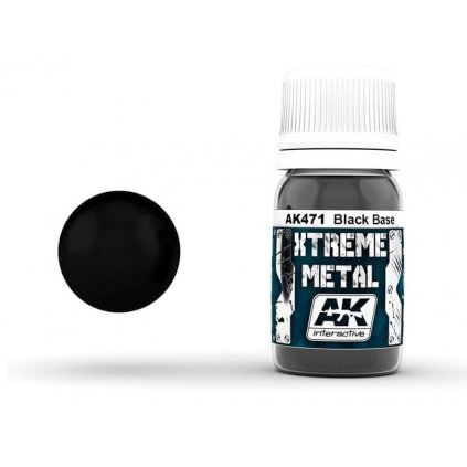 63949 ak ak471 xtreme metal black base 30ml