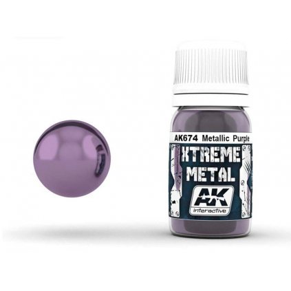 AK AK674 XTREME METAL METALLIC PURPLE (30 ml)