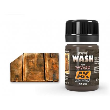 AK Weathering AK263 WASH FOR WOOD (35 ml)