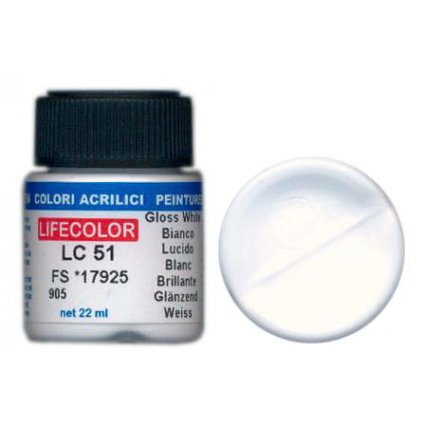 LifeColor LC51 základná lesklá biela