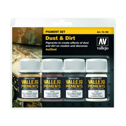 Sada pigmentov Vallejo 73190 Dust & Dirt (4)