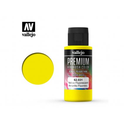 Vallejo PREMIUM Color 62031 Fluorescenčná žltá (60 ml)