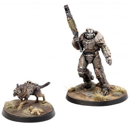 Fallout: Wasteland Warfare - X-01 Survivor & Dogmeat - EN (Modiphius)