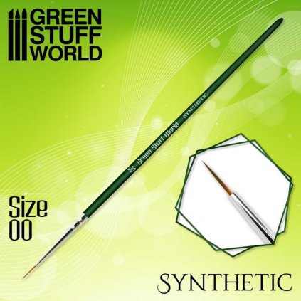 GREEN SERIES Synthetic Brush - Size 00 (Green Stuff World)