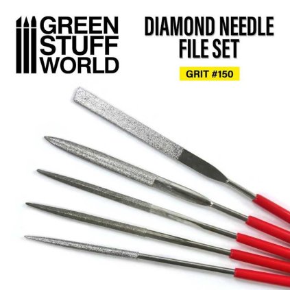 Set pilníkov - Diamond Needle Files Set - Grit 150 (Green Stuff World)