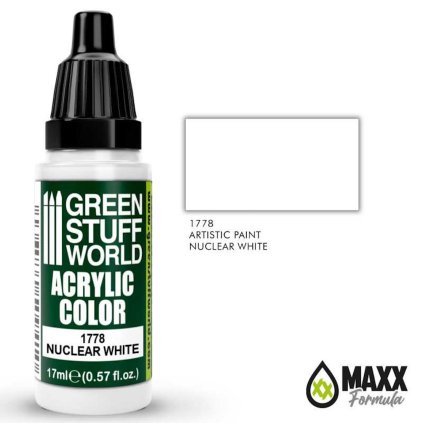Acrylic white paint Nuclear White 17ml (Green Stuff World)