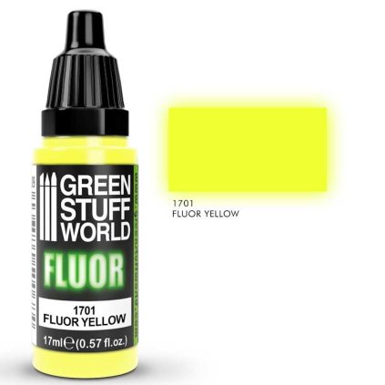 Fluórová farba žltá 17ml (Green Stuff World)