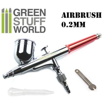 Dual Action Airbrush pištoľ 0.2mm (Green Stuff World)