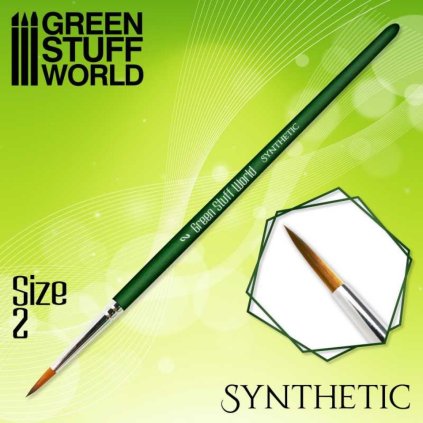 GREEN SERIES Synthetic Brush Size 2 (Green Stuff World)