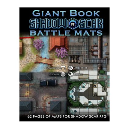 Giant Book of Shadow Scar Battle Mats - EN