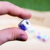 Kostkový poker (sada pěti kostek) (Farba Biela)