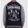 star wars dark side varsity sweat jacket black