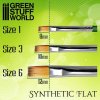 green series flat synthetic brush size 6 (1) 11zon