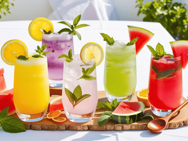 Nealkoholický melounový drink