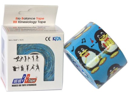 3362 1 kineziologicky tejp bb tape pre cilivu pokozku detsky tucniak modry 1